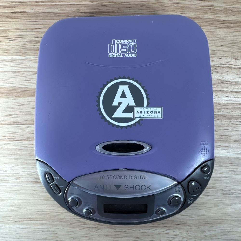 Parts Arizona CD Player Compact Portable 10 Second Anti Skip Slim Y2K Vintage